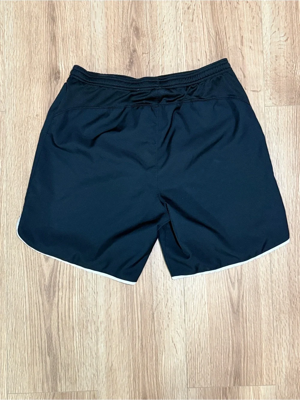Nike Men’s Black Athletic Shorts with White Trim